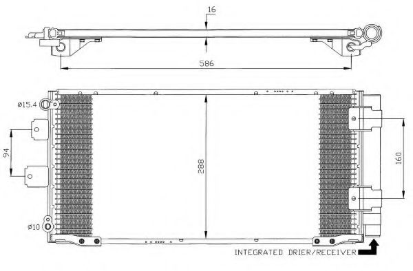 Радиатор кондиционера NRF 35436