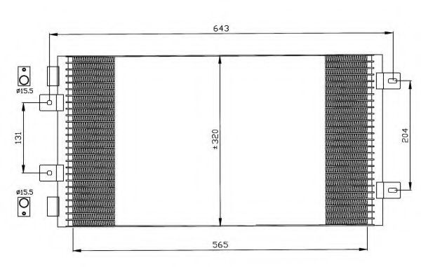 Радиатор кондиционера NRF 35442 Радиатор кондиционера NRF 35442