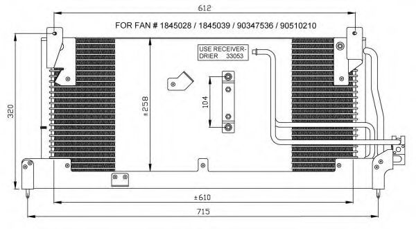 Радиатор кондиционера NRF 35466