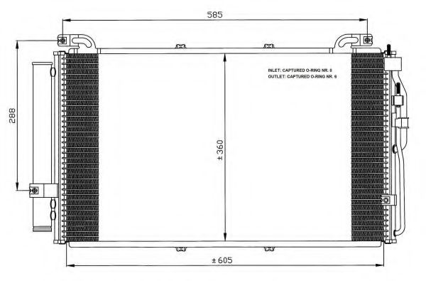 Радиатор кондиционера NRF 35477