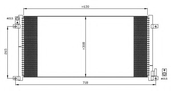 Радиатор кондиционера NRF 35491
