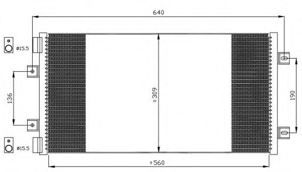 Радиатор кондиционера NRF 35492 Радиатор кондиционера NRF 35492
