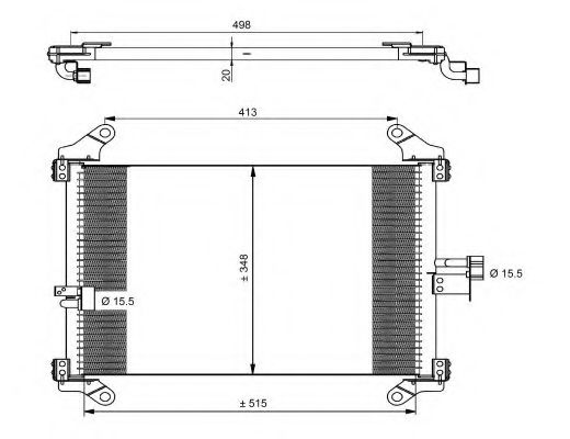 Радиатор кондиционера NRF 35494