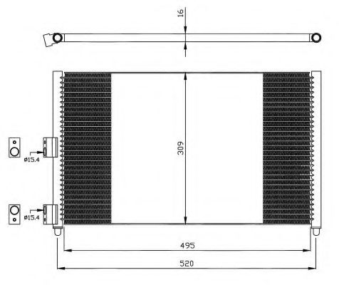 Радиатор кондиционера NRF 35502