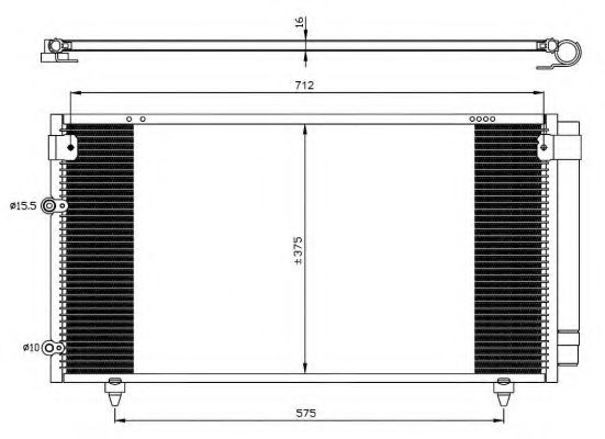 Радиатор кондиционера NRF 35518