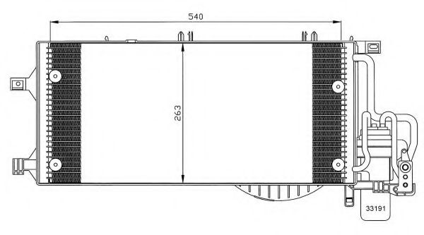 Радиатор кондиционера NRF 35528