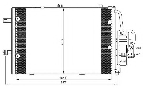 Радиатор кондиционера NRF 35530