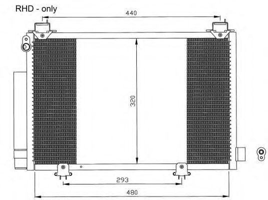 Радиатор кондиционера NRF 35552