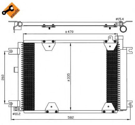 Радиатор кондиционера NRF 35580 Радиатор кондиционера NRF 35580