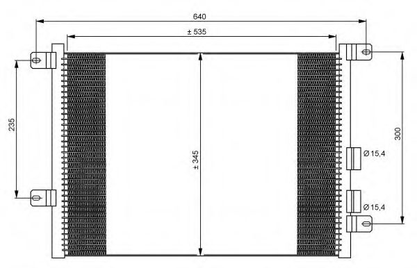 Радиатор кондиционера NRF 35590
