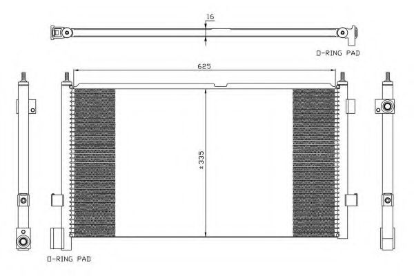 Радиатор кондиционера NRF 35591