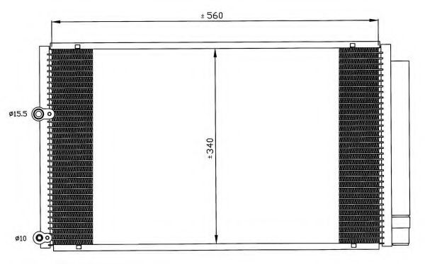 Радиатор кондиционера NRF 35601