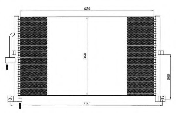 Радиатор кондиционера NRF 35603