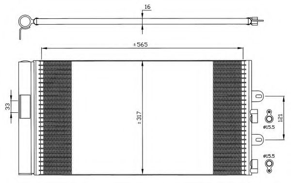 Радиатор кондиционера NRF 35606 Радиатор кондиционера NRF 35606