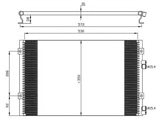Радиатор кондиционера NRF 35608