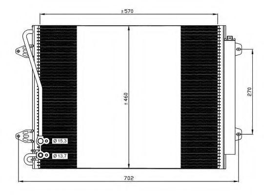 Радиатор кондиционера NRF 35613
