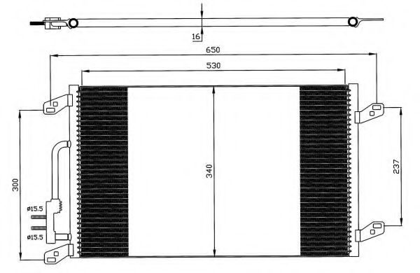 Радиатор кондиционера NRF 35615