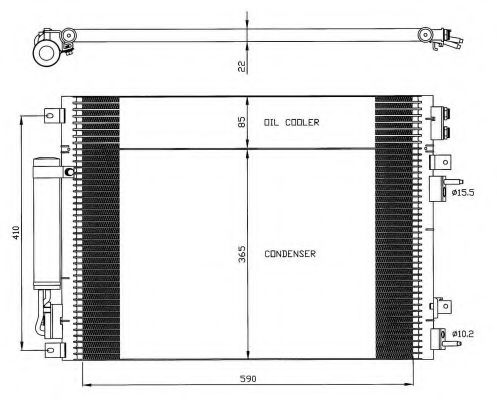 Радиатор кондиционера NRF 35626