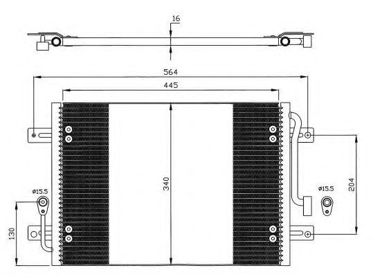 Радиатор кондиционера nrf 35632