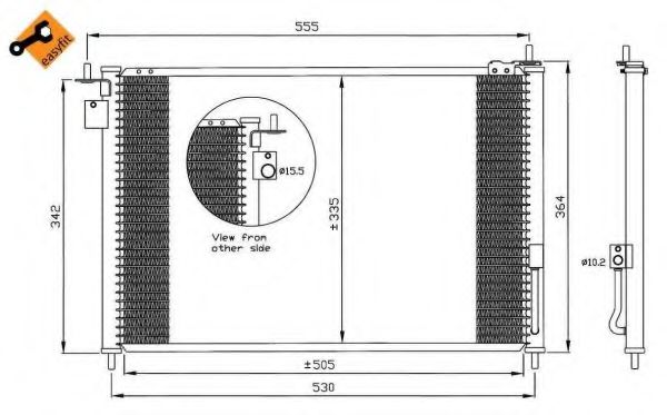 Радиатор кондиционера NRF 35635 Радиатор кондиционера NRF 35635