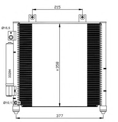 Радиатор кондиционера NRF 35637
