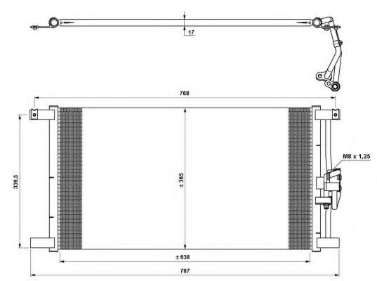 Радиатор кондиционера NRF 35640