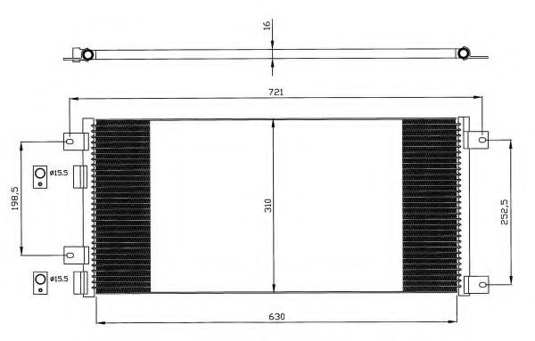 Радиатор кондиционера NRF 35643