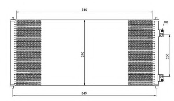 Радиатор кондиционера NRF 35651