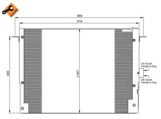 Радиатор кондиционера NRF 35657 Радиатор кондиционера NRF 35657