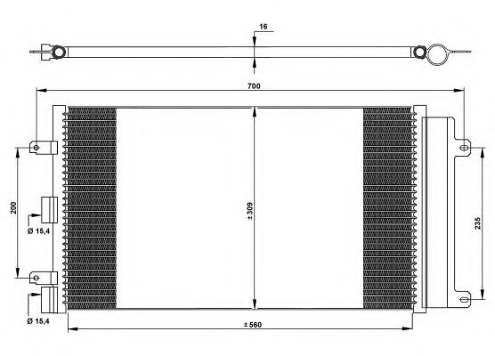 Радиатор кондиционера NRF 35752