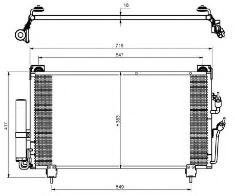 Радиатор кондиционера NRF 35755