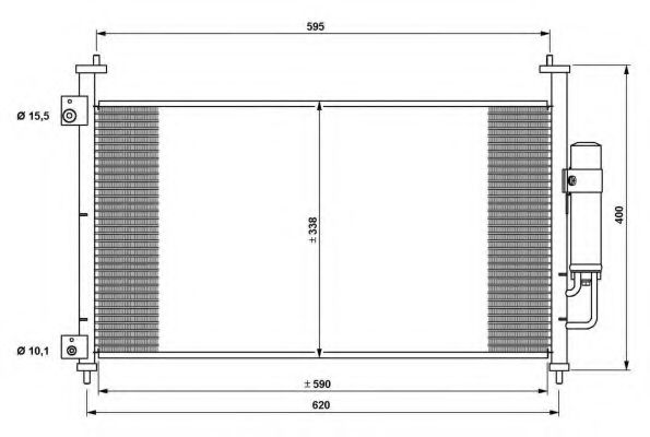 Радиатор кондиционера NRF 35763 Радиатор кондиционера NRF 35763