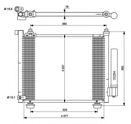 Радиатор кондиционера NRF 35764