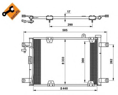 Радиатор кондиционера NRF 35768 Радиатор кондиционера NRF 35768