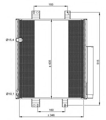 Радиатор кондиционера NRF 35853
