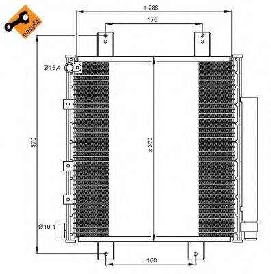 Радиатор кондиционера NRF 35856 Радиатор кондиционера NRF 35856