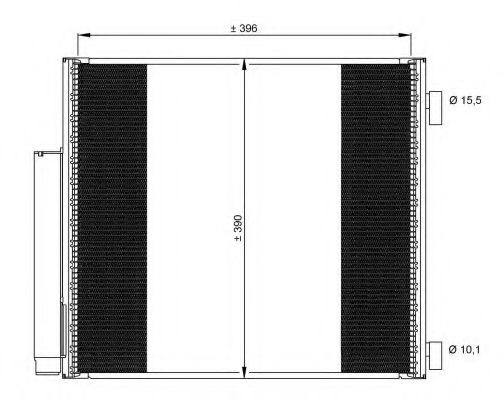 Радиатор кондиционера NRF 35859