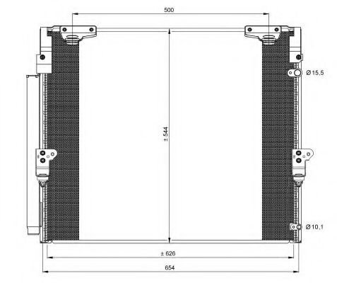 Радиатор кондиционера NRF 35862