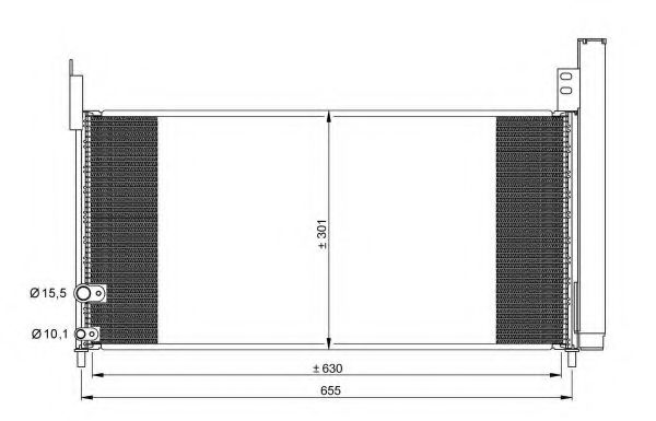 Радиатор кондиционера NRF 35863