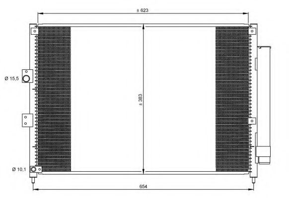 Радиатор кондиционера NRF 35865