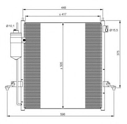 Радиатор кондиционера NRF 35871