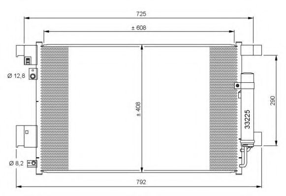 Радиатор кондиционера NRF 35872