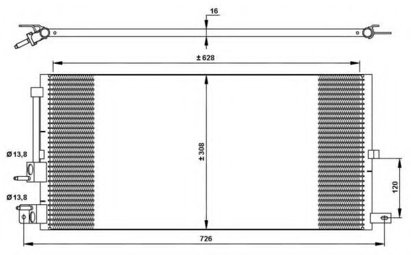 Радиатор кондиционера NRF 35885