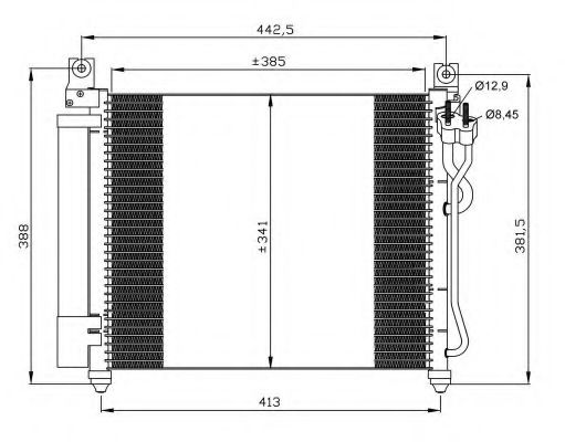 Радиатор кондиционера NRF 35888