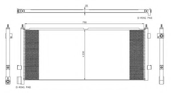 Радиатор кондиционера NRF 35891