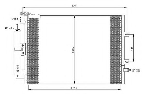 Радиатор кондиционера NRF 35897