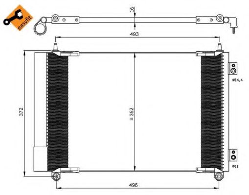 Радиатор кондиционера NRF 35899 Радиатор кондиционера NRF 35899
