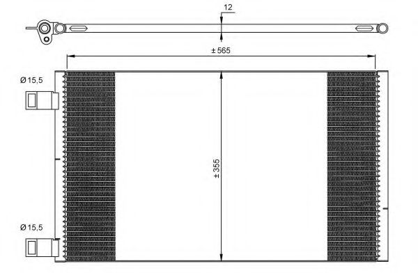 Радиатор кондиционера NRF 35902