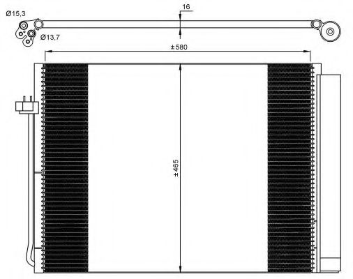 Радиатор кондиционера NRF 35906