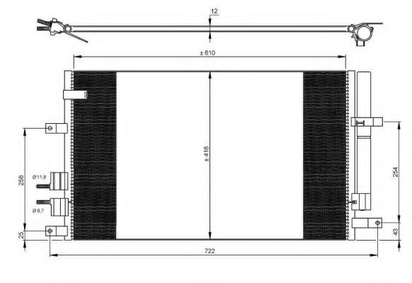 Радиатор кондиционера NRF 35911
